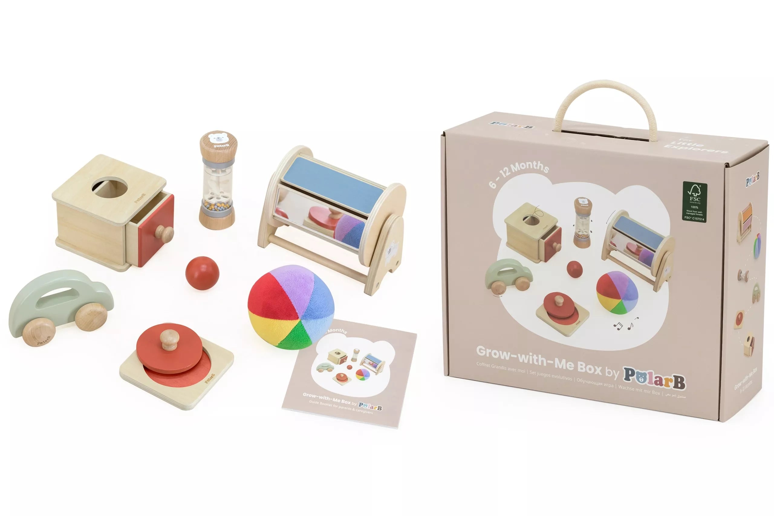 Lavinančių žaislų dėžutė nuo gimimo iki 6 mėn